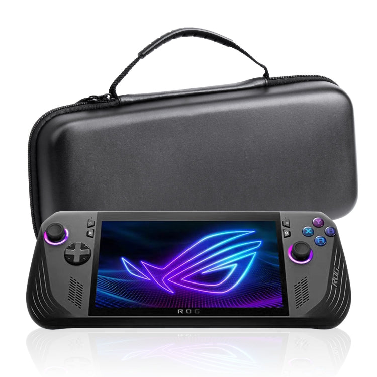 For ASUS ROG Ally X Game Console EVA Leather Pattern Handbag(Black) - Accessories by PMC Jewellery | Online Shopping South Africa | PMC Jewellery | Buy Now Pay Later Mobicred