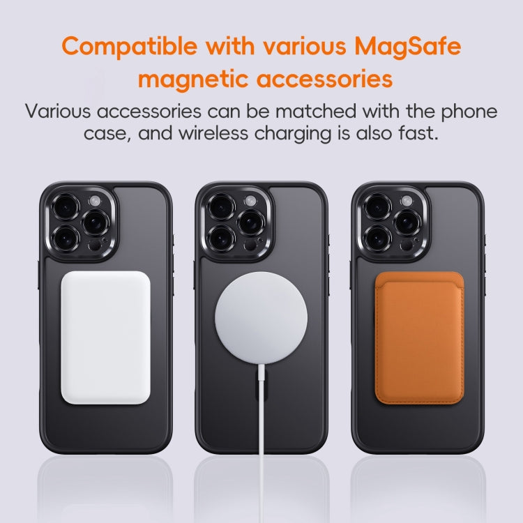 For iPhone 16 Pro Max Fine Hole Frosted MagSafe Magnetic Phone Case(Black) - iPhone 16 Pro Max Cases by PMC Jewellery | Online Shopping South Africa | PMC Jewellery | Buy Now Pay Later Mobicred