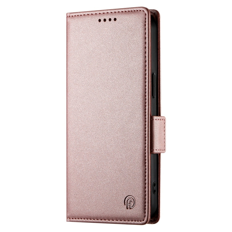 For Redmi K70 Ultra Side Buckle Magnetic Frosted Leather Phone Case(Rose Gold) - Xiaomi Cases by PMC Jewellery | Online Shopping South Africa | PMC Jewellery | Buy Now Pay Later Mobicred