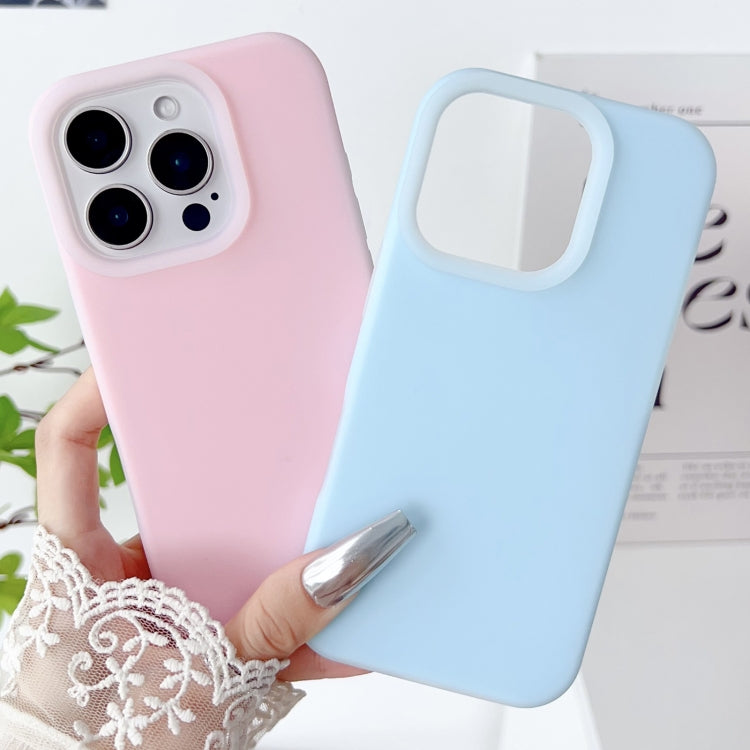 For iPhone 16 Plus PC Hybrid Liquid Silicone Jelly Phone Case(White) - iPhone 16 Plus Cases by PMC Jewellery | Online Shopping South Africa | PMC Jewellery | Buy Now Pay Later Mobicred