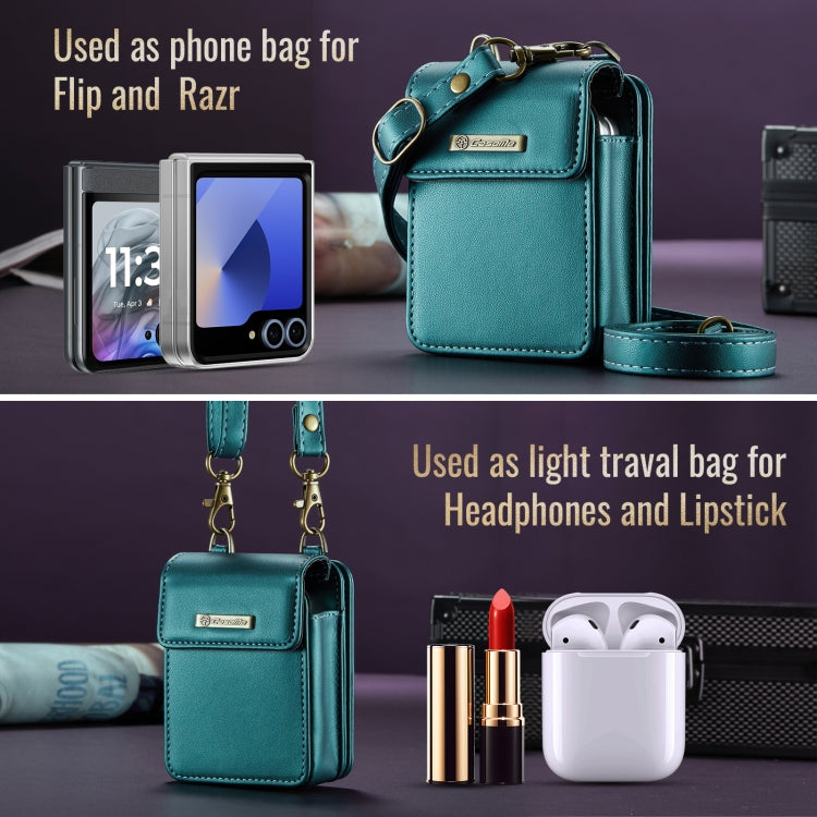 CaseMe Me50 Mini Universal Bag for Apple and Samsung Headphones + Lipstick(Green) - For AirPods 1/2 by CaseMe | Online Shopping South Africa | PMC Jewellery | Buy Now Pay Later Mobicred