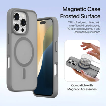 For iPhone 16 Pro DUX DUCIS Lawa Series 2 in 1 Wallet Zipper Detachable MagSafe Phone Case with Lanyard(Grey) - iPhone 16 Pro Cases by DUX DUCIS | Online Shopping South Africa | PMC Jewellery | Buy Now Pay Later Mobicred