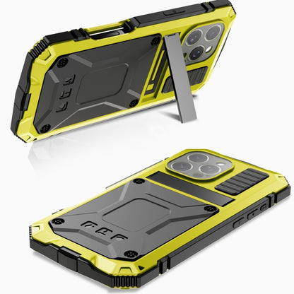 For iPhone 16 Pro Max R-JUST Life Waterproof Dustproof Shockproof Phone Case(Yellow) - iPhone 16 Pro Max Cases by R-JUST | Online Shopping South Africa | PMC Jewellery | Buy Now Pay Later Mobicred