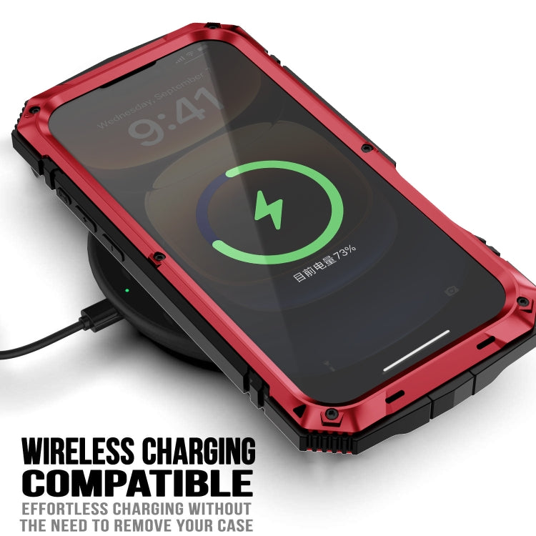 For iPhone 16 Pro R-JUST Life Waterproof Dustproof Shockproof Phone Case(Red) - free shipping - PMC Jewellery - Order now!