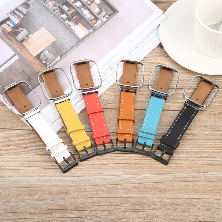 For Redmi Watch 3 Lite Metal Frame Integrated Leather Watch Band(Black) - free shipping - PMc TechLife - Order now!