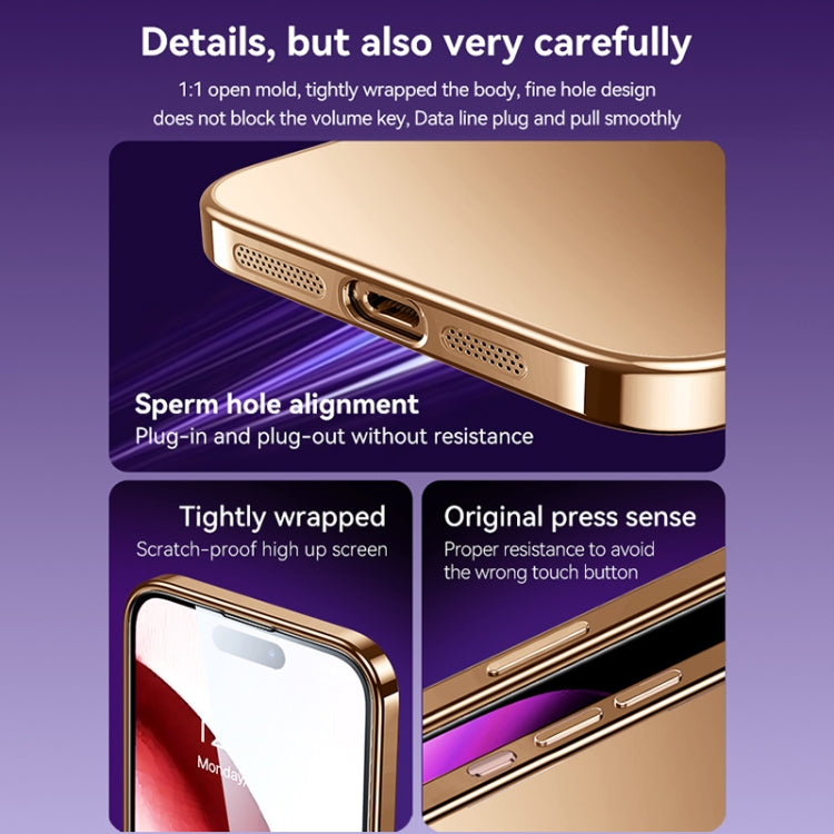 For iPhone 16 Pro SULADA Natural Color Series Electroplating Frosted TPU Phone Case(Dark Purple) - iPhone 16 Pro Cases by SULADA | Online Shopping South Africa | PMC Jewellery | Buy Now Pay Later Mobicred