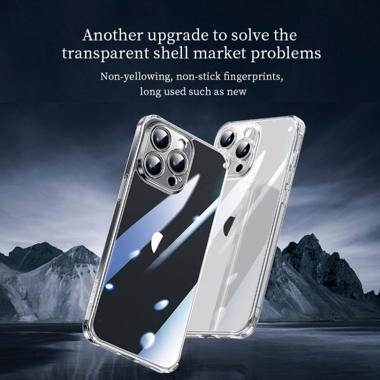 For iPhone 16 Pro SULADA TPU Frame Tempered Glass Transparent Phone Case(White) - free shipping - PMC Jewellery - Order now!
