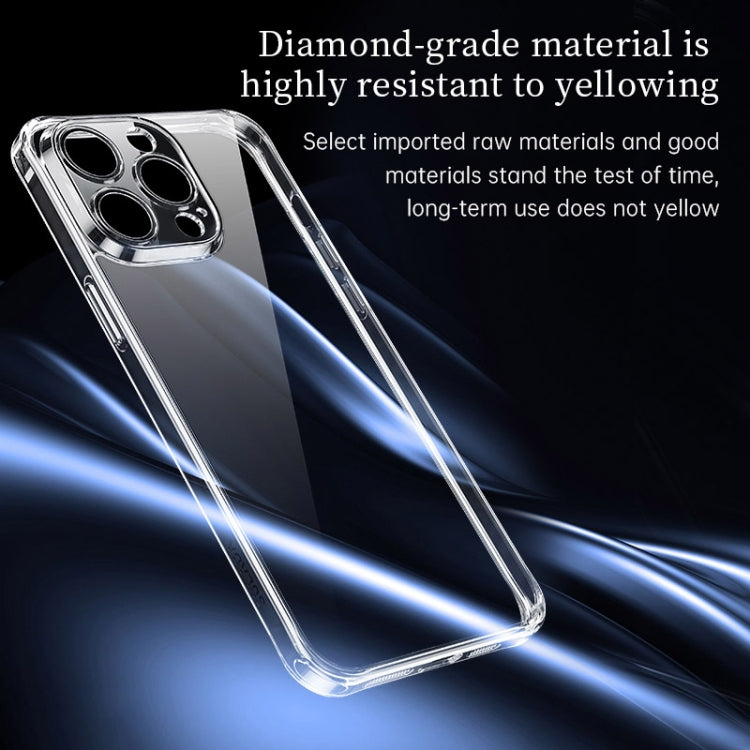 For iPhone 16 Pro SULADA TPU Frame Tempered Glass Transparent Phone Case(Black) - iPhone 16 Pro Cases by SULADA | Online Shopping South Africa | PMC Jewellery | Buy Now Pay Later Mobicred