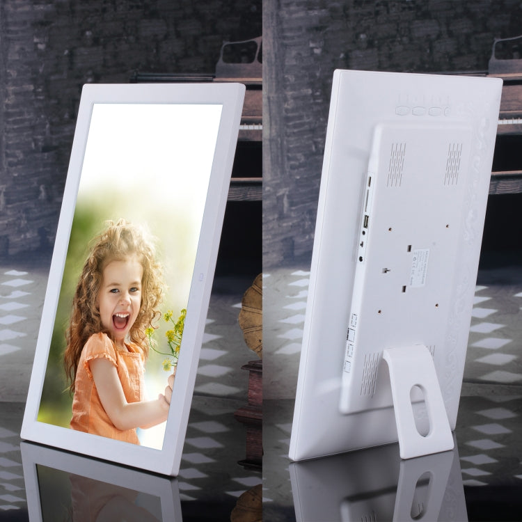 18.5 inch IPS Screen Digital Photo Frame, Plug Type:EU Plug(White) - 15 inch Above by PMC Jewellery | Online Shopping South Africa | PMC Jewellery | Buy Now Pay Later Mobicred