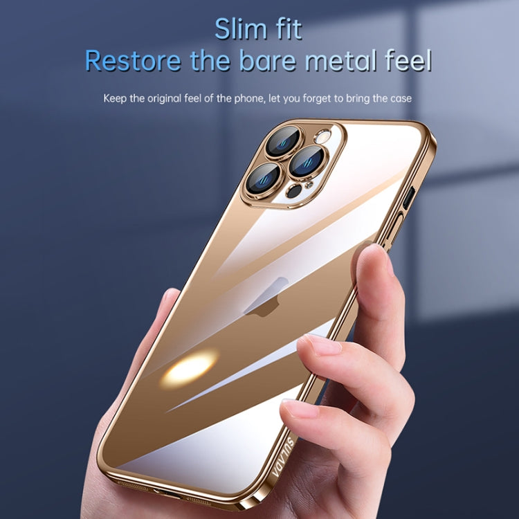 For iPhone 16 Pro SULADA JINGJIA Series Lens Protector Hard PC Phone Case(Gold) - iPhone 16 Pro Cases by SULADA | Online Shopping South Africa | PMC Jewellery | Buy Now Pay Later Mobicred