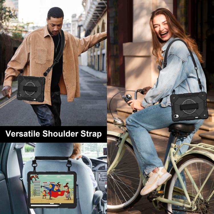 For Huawei MatePad 11.5 S Contrast Color Robot Silicone Hybrid PC Tablet Case(Black) - free shipping - PMC TechLife - Order now!