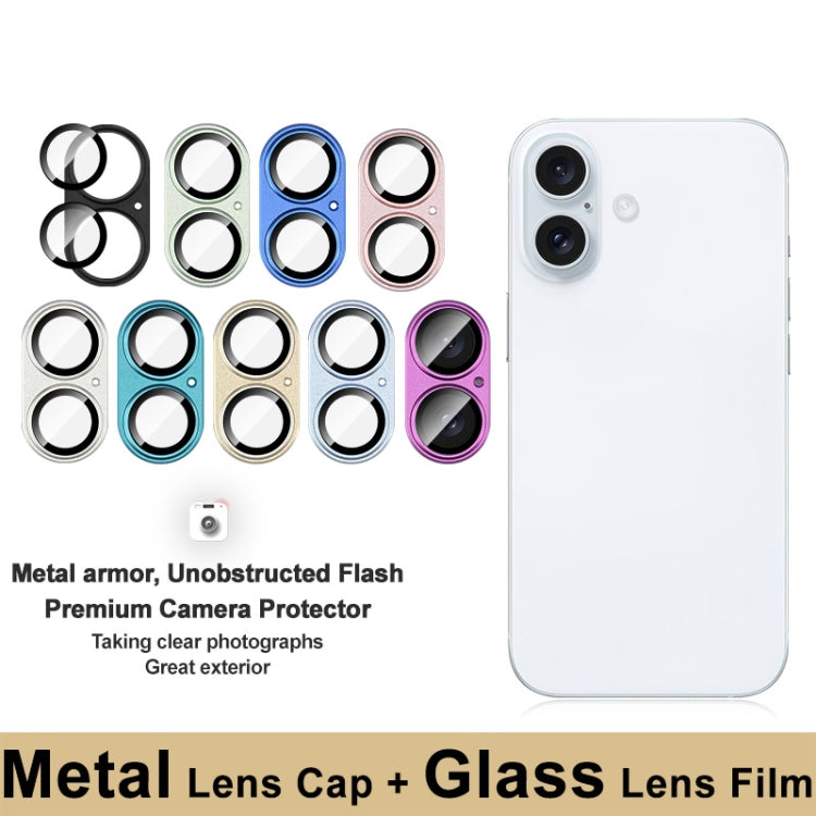 For iPhone 16 / 16 Plus IMAK Metal Armor Premium Camera Protector Film(Yellow) - free shipping - PMC Jewellery - Order now!