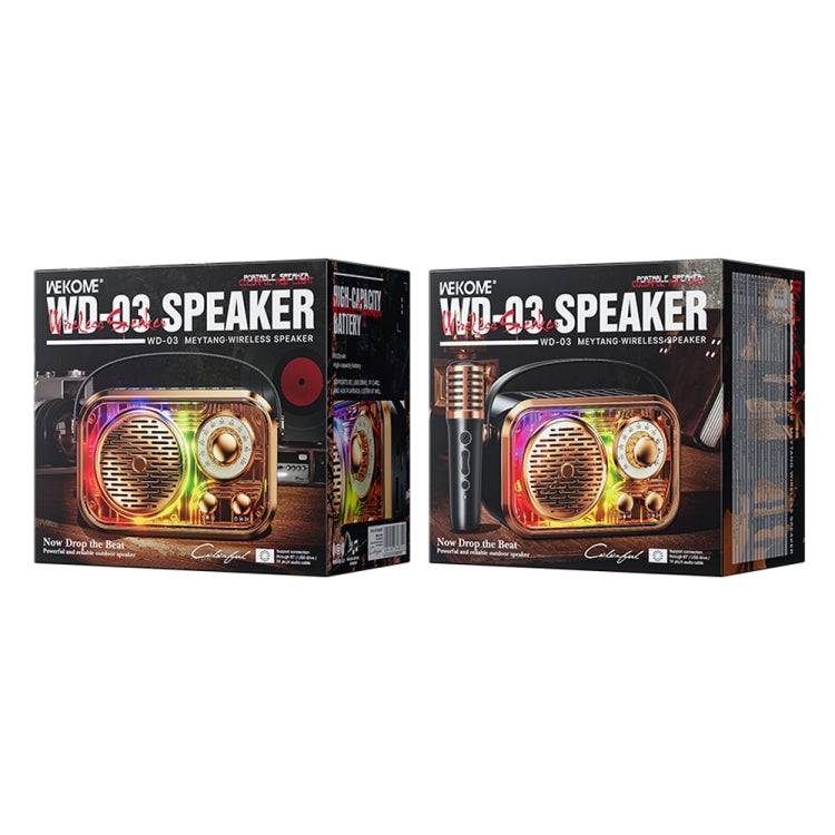 WK WD-03 Honey Portable Mini Bluetooth Speaker with RGB Light(Beige) - Mini Speaker by WK | Online Shopping South Africa | PMC Jewellery | Buy Now Pay Later Mobicred