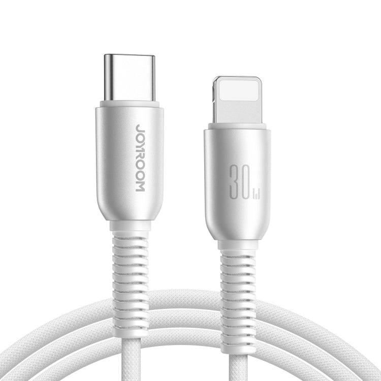 JOYROOM S-A51 Cutting-Edge Series 3A Fast Charging Data Cable, Type-C to 8 Pin Cable, Length: 1.2m(Light Gray) - 2 in 1 Cable by JOYROOM | Online Shopping South Africa | PMC Jewellery | Buy Now Pay Later Mobicred