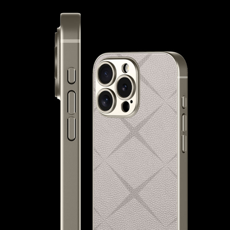 For iPhone 16 Pro GKK Asterism Metal Paint Skin Feel Leather Full Coverage Phone Case(Mountain Gray) - iPhone 16 Pro Cases by GKK | Online Shopping South Africa | PMC Jewellery | Buy Now Pay Later Mobicred