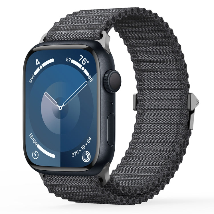 For Apple Watch Series 9 45mm DUX DUCIS YC Series Ocean Nylon Watch Band(Dark Grey) - Watch Bands by DUX DUCIS | Online Shopping South Africa | PMC Jewellery | Buy Now Pay Later Mobicred