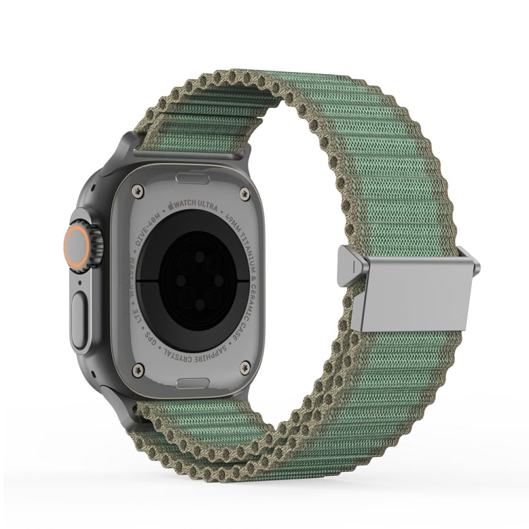 For Apple Watch Series 8 41mm DUX DUCIS YC Series Ocean Nylon Watch Band(Green) - Watch Bands by DUX DUCIS | Online Shopping South Africa | PMC Jewellery | Buy Now Pay Later Mobicred