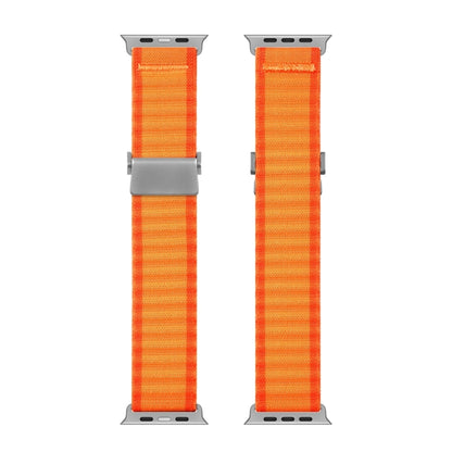 For Apple Watch Series 7 41mm DUX DUCIS YC Series Ocean Nylon Watch Band(Orange) - Watch Bands by DUX DUCIS | Online Shopping South Africa | PMC Jewellery | Buy Now Pay Later Mobicred