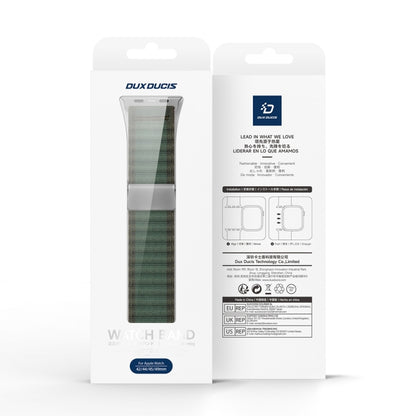 For Apple Watch Series 7 41mm DUX DUCIS YC Series Ocean Nylon Watch Band(Green) - Watch Bands by DUX DUCIS | Online Shopping South Africa | PMC Jewellery | Buy Now Pay Later Mobicred