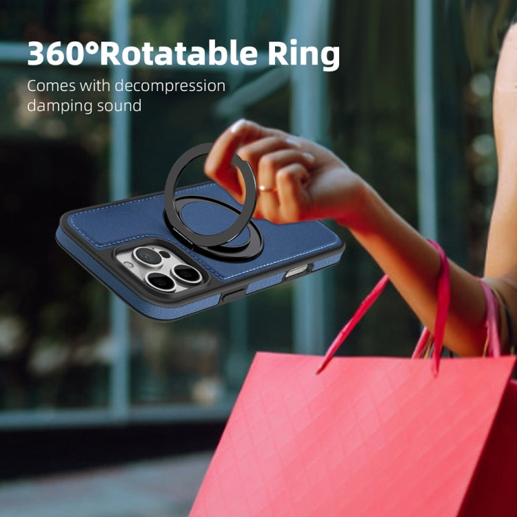 For iPhone 16 Plus Yashi 360 Degree Rotating MagSafe Holder Phone Case(Blue) - free shipping - PMC Jewellery - Order now!