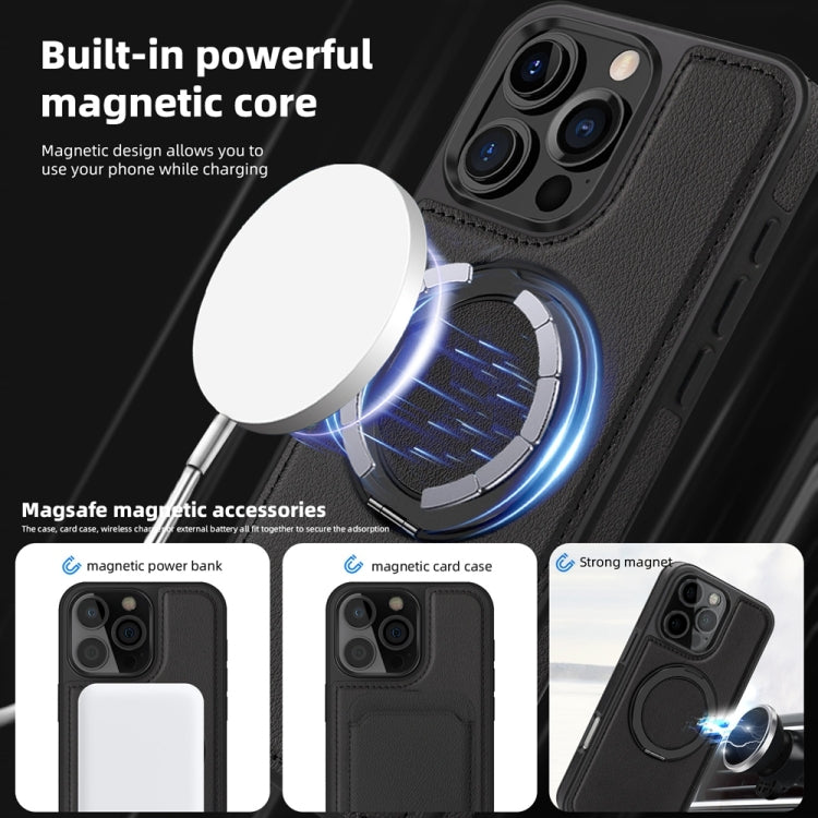 For iPhone 16 Yashi 360 Degree Rotating MagSafe Holder Phone Case(Black) - iPhone 16 Cases by PMC Jewellery | Online Shopping South Africa | PMC Jewellery | Buy Now Pay Later Mobicred