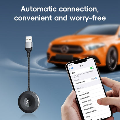 USB, USB-C / Type-C Wired to Wireless Car CarPlay Box Adapter for iPhone(Black) - Bluetooth Adapters by PMC Jewellery | Online Shopping South Africa | PMC Jewellery | Buy Now Pay Later Mobicred