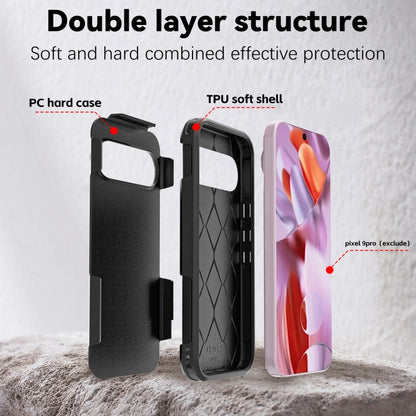 For Google Pixel 9 Pro RedPepper Armor PC Hybrid TPU Phone Case(Black) - Google Cases by RedPepper | Online Shopping South Africa | PMC Jewellery | Buy Now Pay Later Mobicred