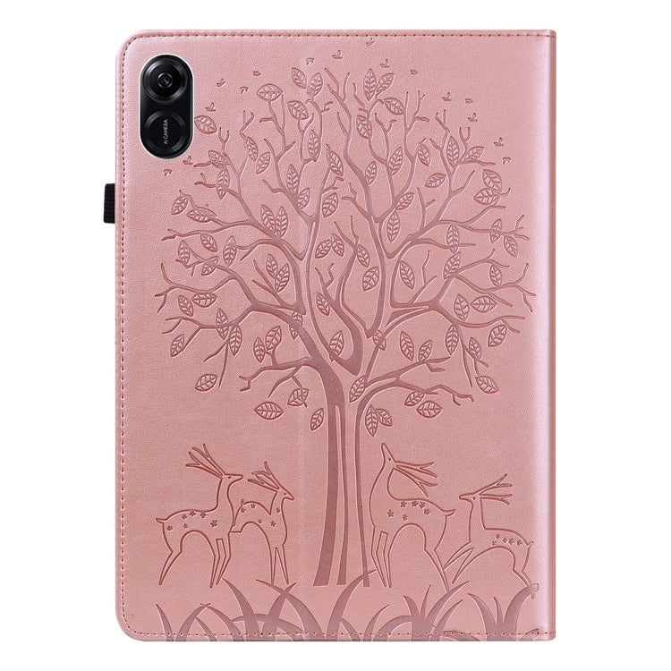 For Honor Pad X9 Tree & Deer Embossed Leather Tablet Case(Pink) - free shipping - PMC TechLife - Order now!