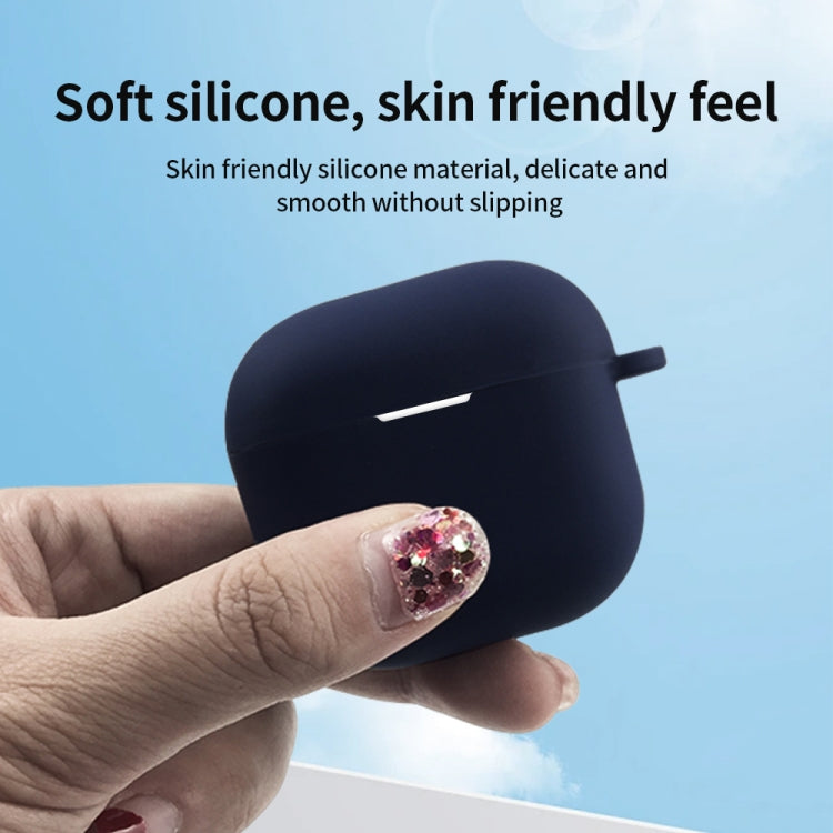 For AirPods 4 Silicone Earphone Protective Case with Hook(Grey) - For AirPods 4 by PMC Jewellery | Online Shopping South Africa | PMC Jewellery | Buy Now Pay Later Mobicred
