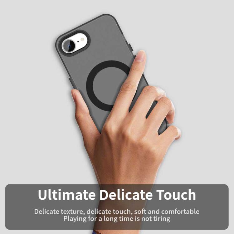 For iPhone 16e Candy Magsafe PC Hybrid TPU Phone Case(Black) - free shipping - PMC TechLife - Order now!