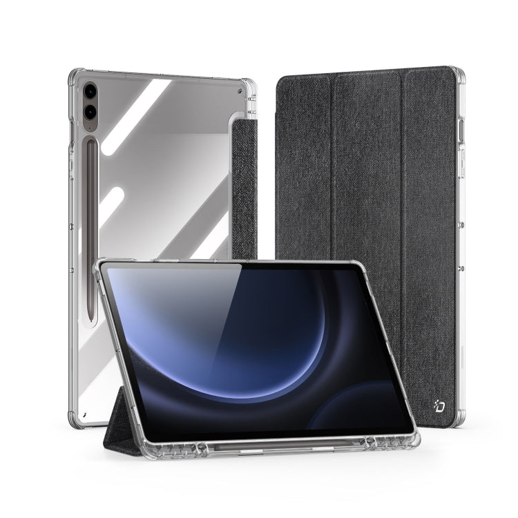 For Samsung Galaxy Tab S10+ DUX DUCIS Unid Series PU+TPU Smart Tablet Case(Black) - Tab S10+ Cases by DUX DUCIS | Online Shopping South Africa | PMC Jewellery | Buy Now Pay Later Mobicred