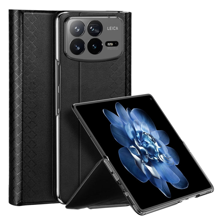 For Xiaomi Mix Fold 4 DUX DUCIS Bril Series PU + TPU Phone Case(Black) - Mix Fold 4 Cases by DUX DUCIS | Online Shopping South Africa | PMC Jewellery | Buy Now Pay Later Mobicred