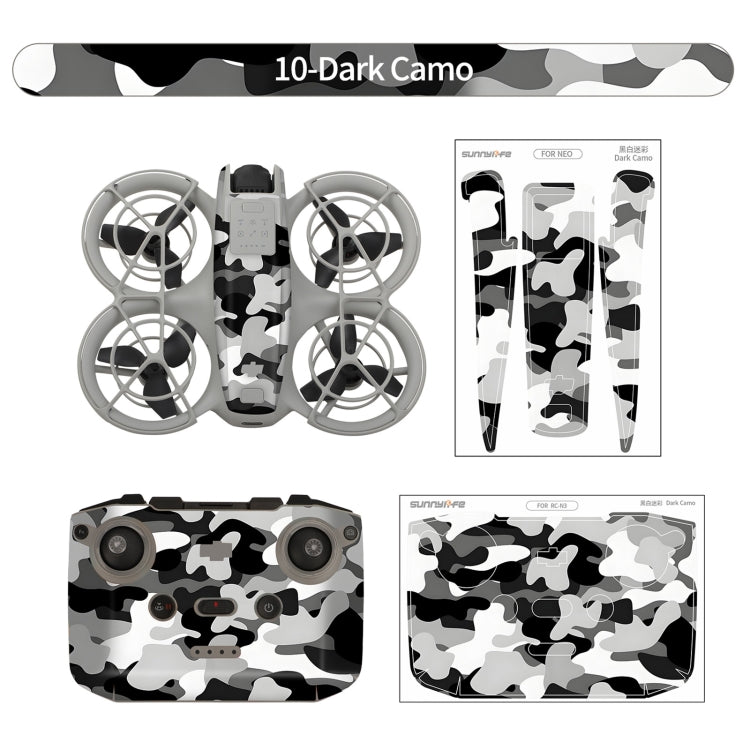 For DJI Neo Drone Body Remote Control Protective Sticker(Dark Camo) - free shipping - PMC TechLife - Order now!
