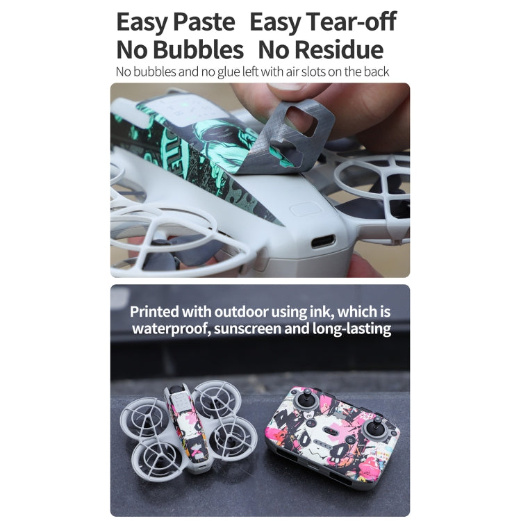 For DJI Neo Drone Body Remote Control Protective Sticker(Dark Camo) - free shipping - PMC TechLife - Order now!