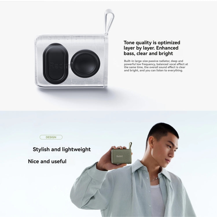 Xiaomi Redmi IP67 Waterproof Portable Bluetooth Speaker(Green) - Mini Speaker by Xiaomi | Online Shopping South Africa | PMC Jewellery | Buy Now Pay Later Mobicred