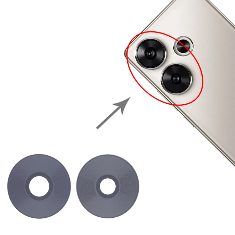 For Xiaomi Poco F6 10pcs Back Camera Lens - Camera by PMC Jewellery | Online Shopping South Africa | PMC Jewellery | Buy Now Pay Later Mobicred