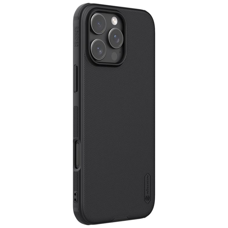 For iPhone 16 Pro NILLKIN Frosted Shield Pro Magnetic Magsafe Phone Case(Black) - iPhone 16 Pro Cases by NILLKIN | Online Shopping South Africa | PMC Jewellery | Buy Now Pay Later Mobicred