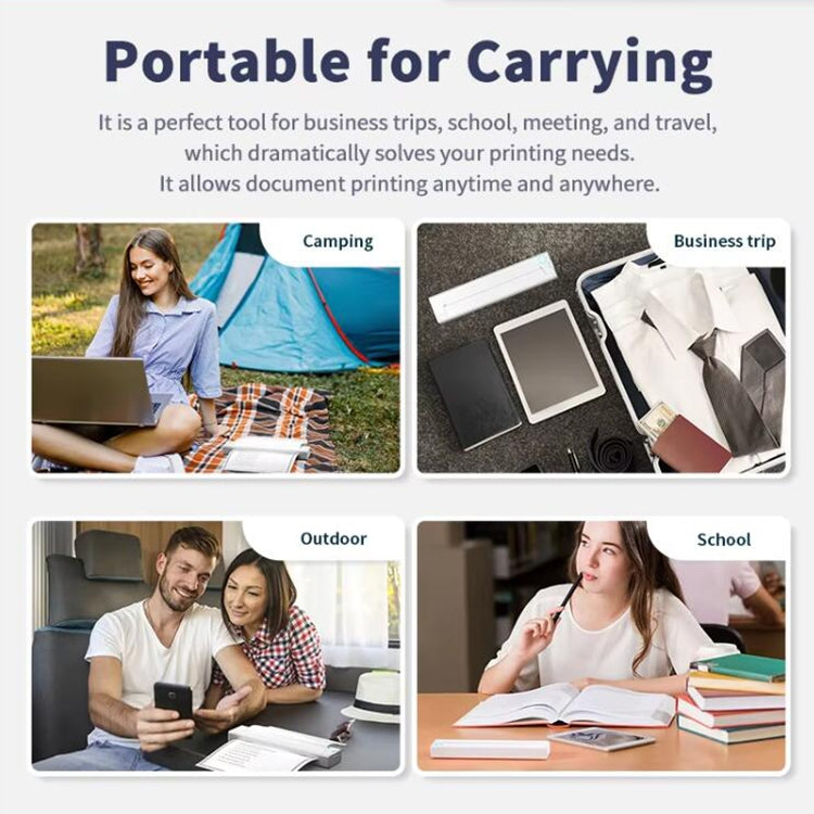 A41 203DPI Portable Tattoo Printer Office Study Bluetooth HD Thermal Printer(Black) - Receipt Printers by PMC Jewellery | Online Shopping South Africa | PMC Jewellery | Buy Now Pay Later Mobicred