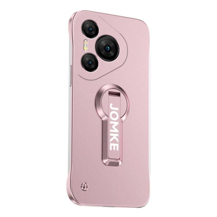 For Huawei Pura 70 Pro+ Baking Varnish 360 Rotate Holder No Frame PC Phone Case(Pink) - Huawei Cases by PMC Jewellery | Online Shopping South Africa | PMC Jewellery | Buy Now Pay Later Mobicred