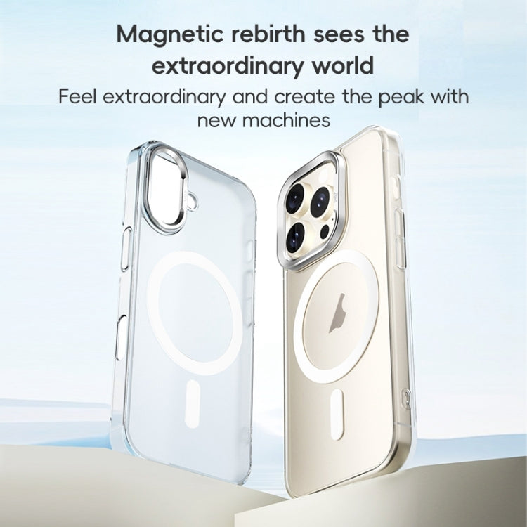 For iPhone 16 Pro ZGA Magsafe Clear PC Tempered Glass Phone Case(Frosted White) - iPhone 16 Pro Cases by ZGA | Online Shopping South Africa | PMC Jewellery | Buy Now Pay Later Mobicred