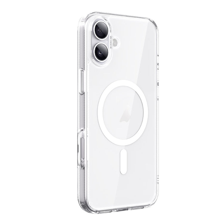 For iPhone 16 TGVIS LEN Series MagSafe Magnetic Phone Case(Transparent) - iPhone 16 Cases by TGVIS | Online Shopping South Africa | PMC Jewellery | Buy Now Pay Later Mobicred