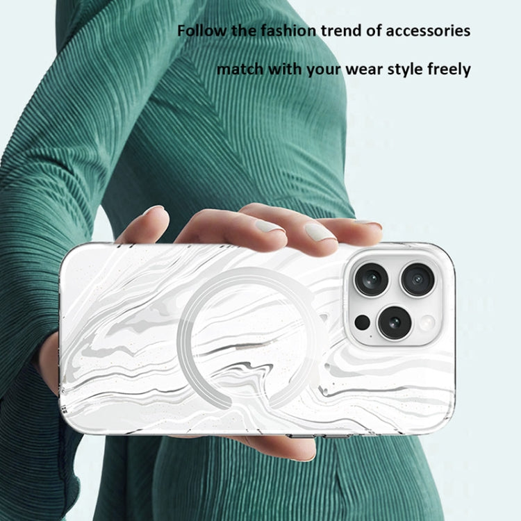 For iPhone 16 Pro Max TGVIS Grace Series MagSafe Magnetic Phone Case(Daisy) - iPhone 16 Pro Max Cases by TGVIS | Online Shopping South Africa | PMC Jewellery | Buy Now Pay Later Mobicred