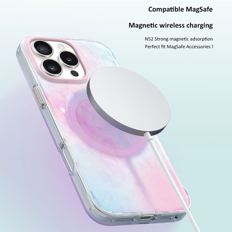 For iPhone 16 Plus TGVIS Grace Series MagSafe Magnetic Phone Case(Glacier) - iPhone 16 Plus Cases by TGVIS | Online Shopping South Africa | PMC Jewellery | Buy Now Pay Later Mobicred