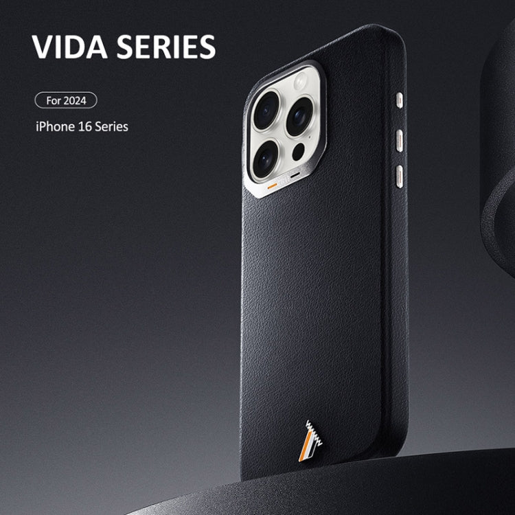 For iPhone 16 Pro TGVIS VIDA Series MagSafe Magnetic PU Leather Phone Case(White) - iPhone 16 Pro Cases by TGVIS | Online Shopping South Africa | PMC Jewellery | Buy Now Pay Later Mobicred