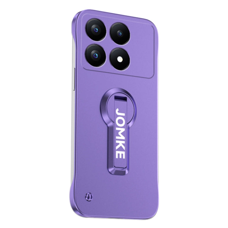 For Redmi K70 Pro Baking Varnish 360 Rotate Holder No Frame PC Phone Case(Purple) - K70 Pro Cases by PMC Jewellery | Online Shopping South Africa | PMC Jewellery | Buy Now Pay Later Mobicred