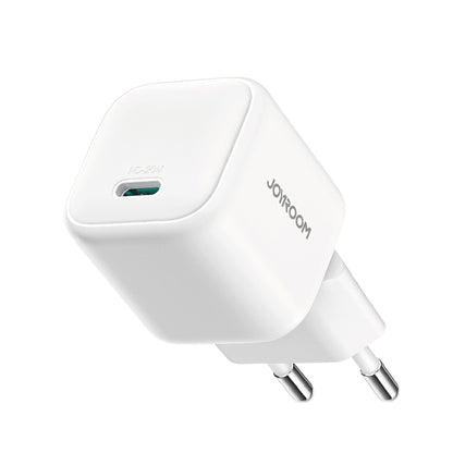 JOYROOM JR-TCG08 GaN PD20W USB-C / Type-C Port Mini Charger, Plug:EU Plug(White) - USB Charger by JOYROOM | Online Shopping South Africa | PMC Jewellery | Buy Now Pay Later Mobicred