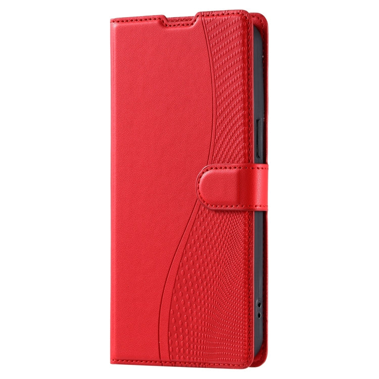 For Redmi K70 Voltage Ultra-thin Dot Leather Phone Case(Red) - K70 Cases by PMC Jewellery | Online Shopping South Africa | PMC Jewellery | Buy Now Pay Later Mobicred