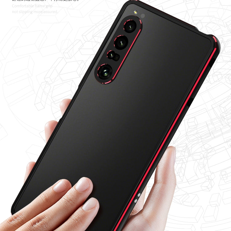 For Sony Xperia 1 VI Aurora Series Lens Protector + Metal Frame Protective Phone Case(Silver) - Google Cases by PMC TechLife | Online Shopping South Africa | PMC TechLife | Buy Now Pay Later Mobicred