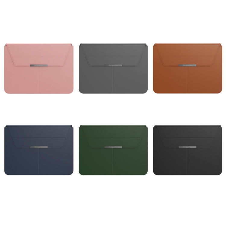 Multifunctional Laptop PU Magnetic Stand Split Liner Bag with Mouse Pad Function, Size:13-14 inch(Rose Gold) - 13.3 inch by PMC Jewellery | Online Shopping South Africa | PMC Jewellery | Buy Now Pay Later Mobicred