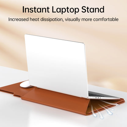 Multifunctional Laptop PU Magnetic Stand Split Liner Bag with Mouse Pad Function, Size:13-14 inch(Rose Gold) - 13.3 inch by PMC Jewellery | Online Shopping South Africa | PMC Jewellery | Buy Now Pay Later Mobicred